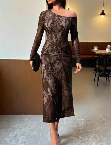 Rochie medie SHEIN, maro