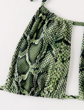 Costum de baie SHEIN, verde