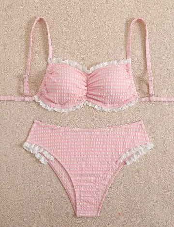 Costum de baie SHEIN, roz