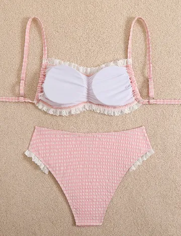 Costum de baie SHEIN, roz