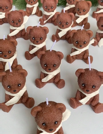 Set lumanari parfumate 2 bucati SHEIN, maro