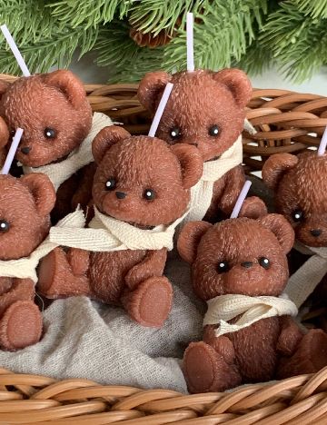 Set lumanari parfumate 2 bucati SHEIN, maro