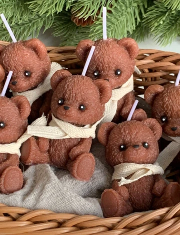 Set lumanari parfumate 2 bucati SHEIN, maro