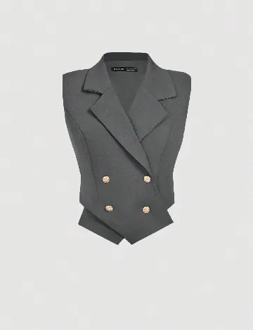 Top SHEIN, gri inchis