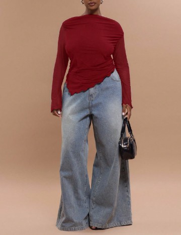 Bluza Musera Plus Size, rosu