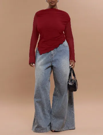 Bluza Musera Plus Size, rosu