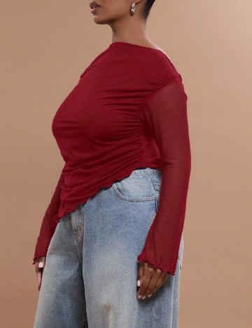 Bluza Musera Plus Size, rosu