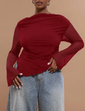 Bluza Musera Plus Size, rosu