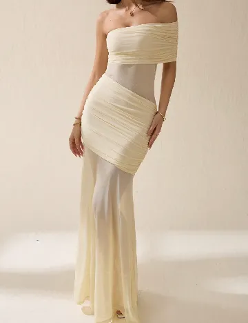 Rochie lunga SHEIN, crem