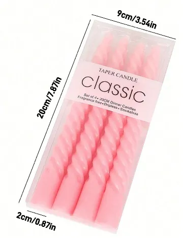 Set lumanari 4 bucati SHEIN, mix culori