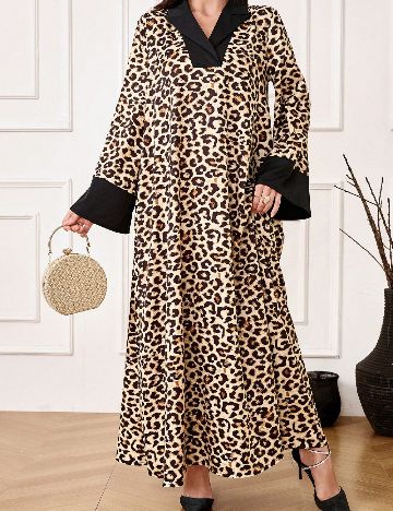 Rochie lunga SHEIN, animal print