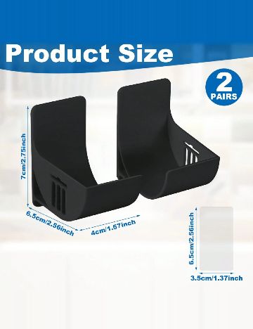 Suport bucatarie 2 perechi SHEIN, negru