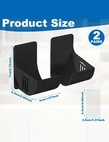 Suport bucatarie 2 perechi SHEIN, negru