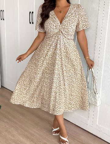 Rochie medie SHEIN CURVE, floral