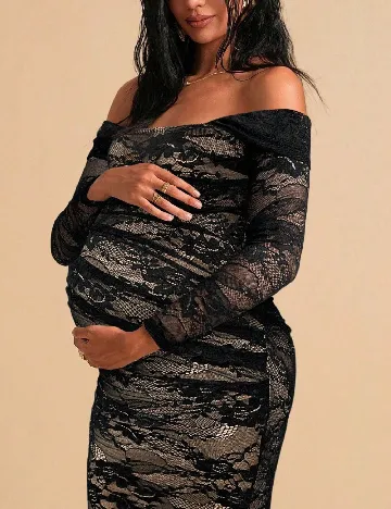 Rochie medie SHEIN Maternity, negru