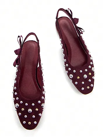 Pantofi SHEIN, visiniu