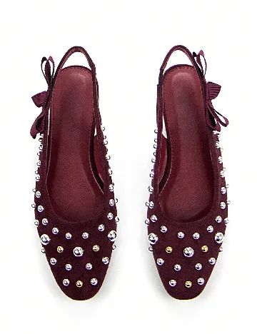 Pantofi SHEIN, visiniu