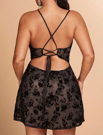 Rochie scurta SHEIN CURVE, negru