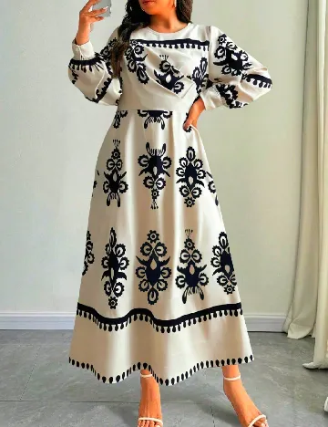 Rochie lunga SHEIN CURVE, crem