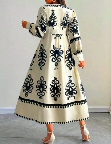 Rochie lunga SHEIN CURVE, crem