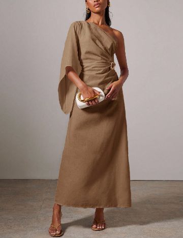 Rochie lunga Cosmina, maro