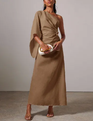 Rochie lunga Cosmina, maro