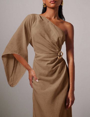 Rochie lunga Cosmina, maro