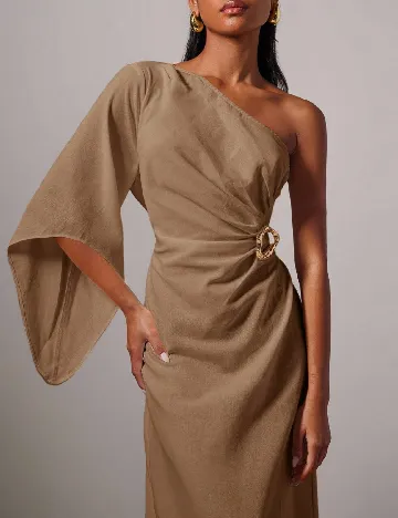 Rochie lunga Cosmina, maro