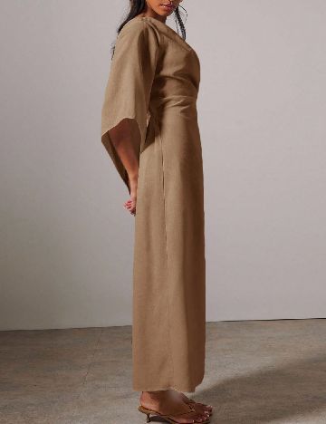 Rochie lunga Cosmina, maro