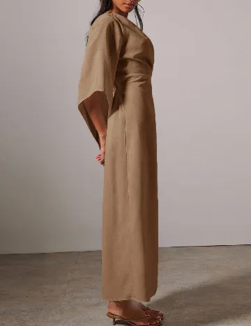 Rochie lunga Cosmina, maro