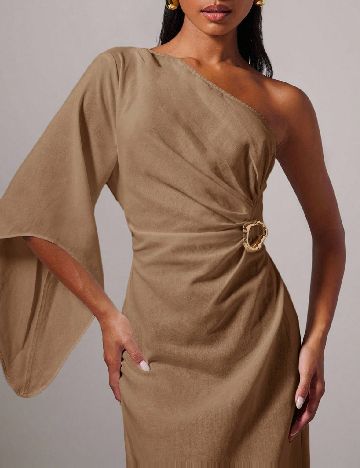 Rochie lunga Cosmina, maro