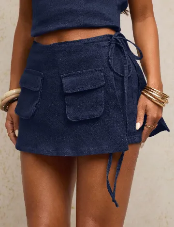 Fusta pantalon SHEIN, bleumarin