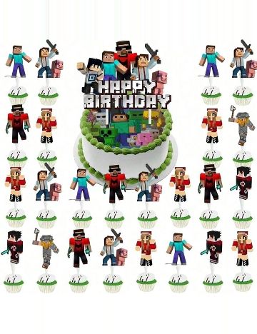 Decoratiuni pentru tort SHEIN, mix culori