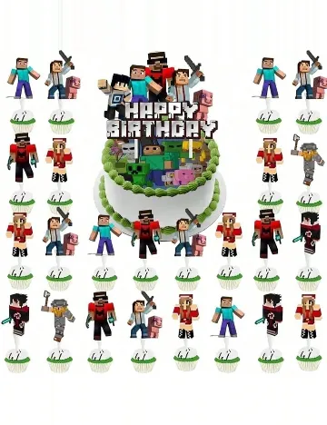 Decoratiuni pentru tort SHEIN, mix culori