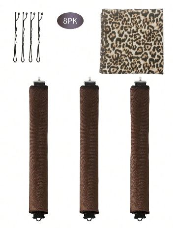 Set ondulatoare fără caldura SHEIN, maro