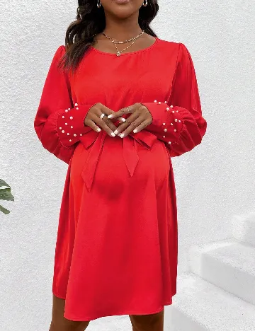 Rochie scurta SHEIN Maternity, rosu