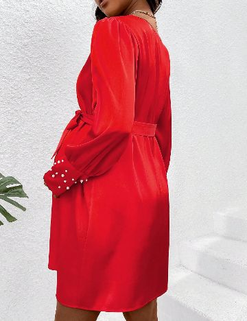 Rochie scurta SHEIN Maternity, rosu