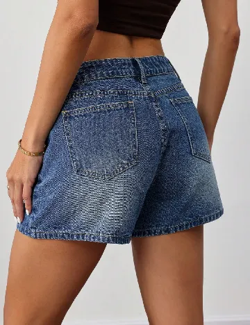 Pantaloni scurti SHEIN, albastru