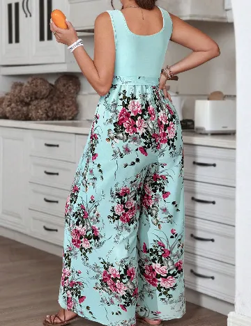 Salopeta SHEIN CURVE, turcoaz