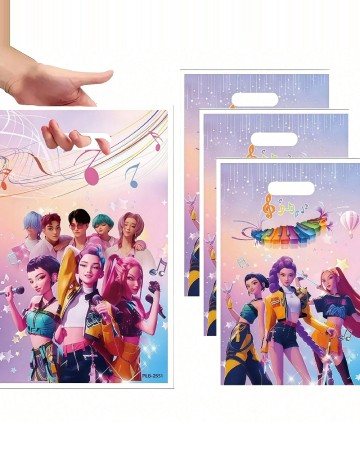 Set pungi de cadou 10 bucati SHEIN, mix culori