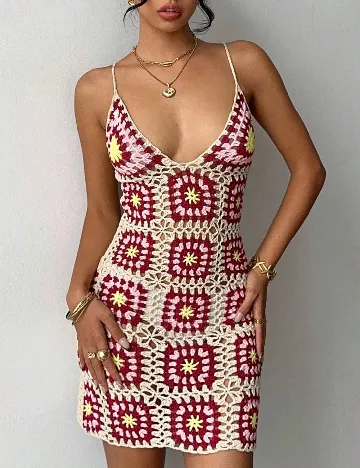 Rochie de plaja SHEIN, mix culori