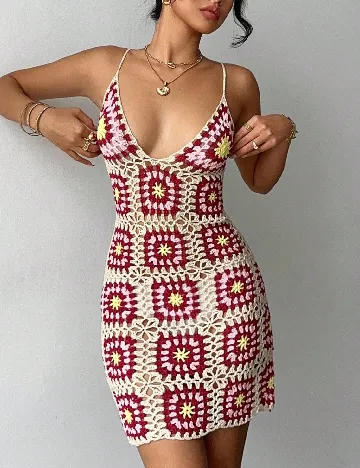 Rochie de plaja SHEIN, mix culori