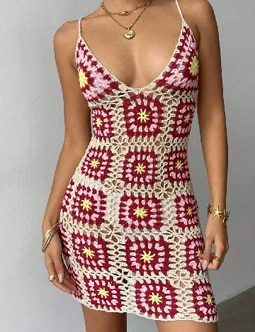 Rochie de plaja SHEIN, mix culori