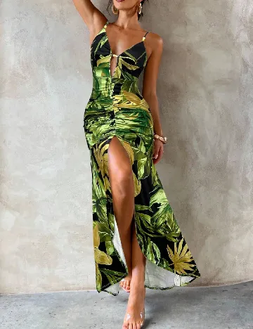 Rochie lunga SHEIN, verde