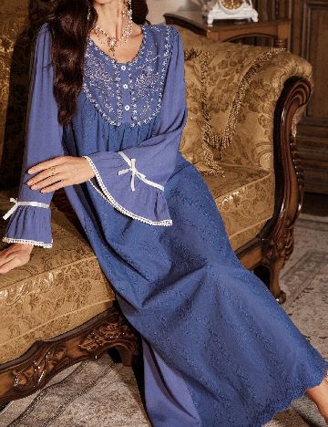 Rochie lunga SHEIN, albastru