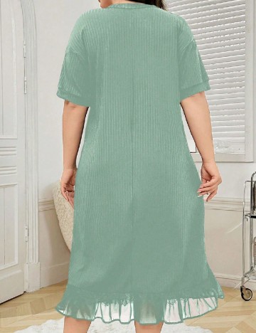 Rochie de noapte SHEIN CURVE, verde