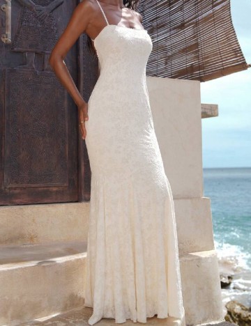 Rochie lunga SHEIN, ecru