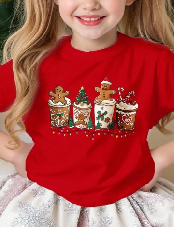 Tricou Shein Kids, rosu