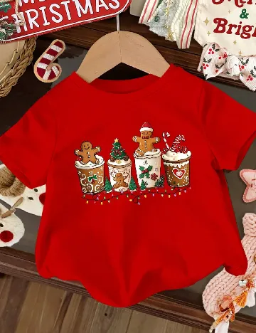 Tricou Shein Kids, rosu