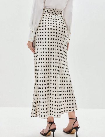 Fusta SHEIN, bej/negru